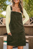 Women Corduroy  Straps Pockets Sleeveless Mini Dress | S-XL: As shown / Missy / M