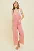 ER1041-A TOP-RATED EFFORTLESS MINERAL-WASHED GAUZE OVERALL: S / CHERRY RED