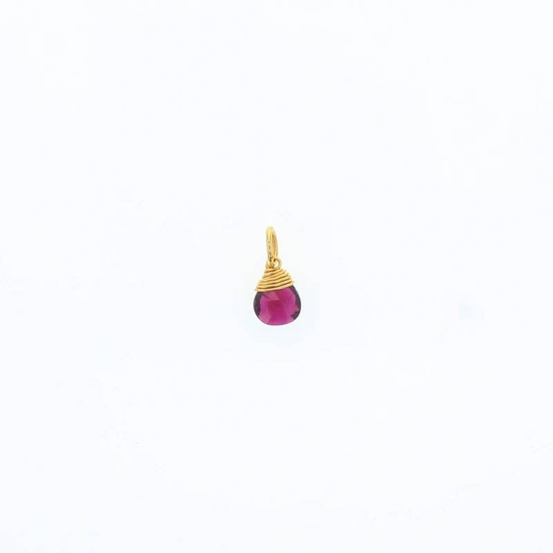 Briolette Stones: 14K Gold Filled / Purple Mystic Topaz