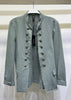 SOLID SGT PEPPER BLAZER JACKET: Army Green / M