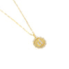 Mini Paperclip Chain Necklace: Gold / 16