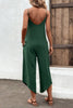 Plain Spaghetti One Piece Jumpsuit DJ028: Green / S