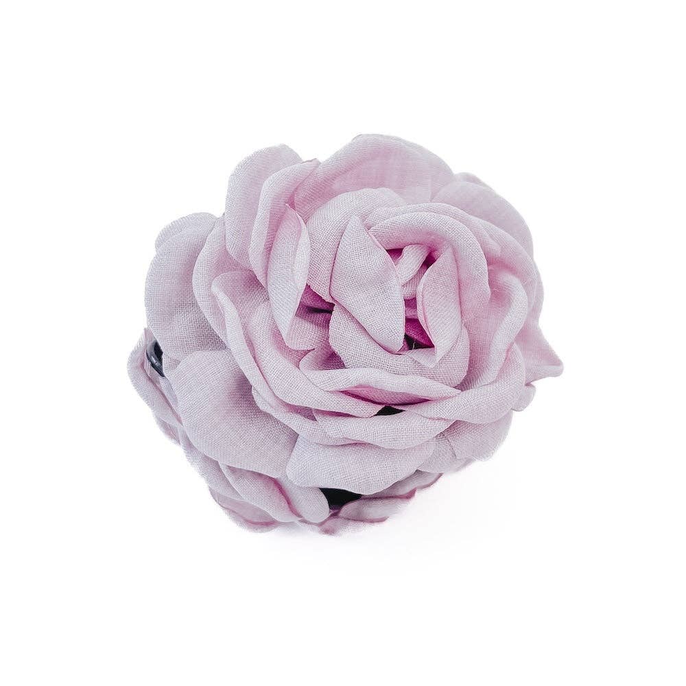 Blooming Rose Hair Claw Clip: Red