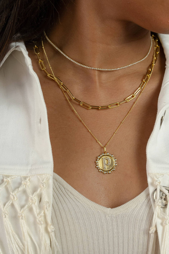 Baby Ball Chain Necklace: Gold