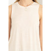 SLEEVELESS TANK TOP: OFF WHITE / M