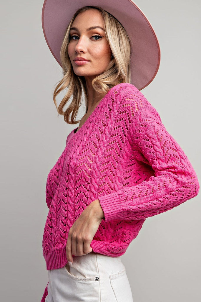 Twist Back Crochet Top