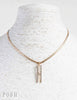 Rhinestone initial necklace 9PN082  LAST CALL: Gold / E