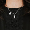 Not-Your-Average Pearl Chain and Disc Charm Necklace *WATERP: Silver