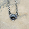 Darla Heart Necklace: White Ice